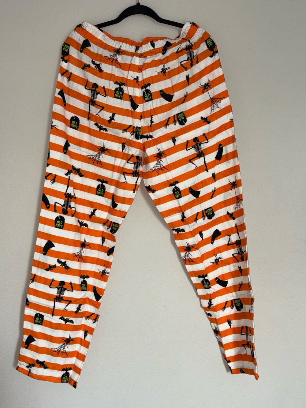 NWT Old Navy Orange & White Striped Men’s Medium Halloween Pajama Pants